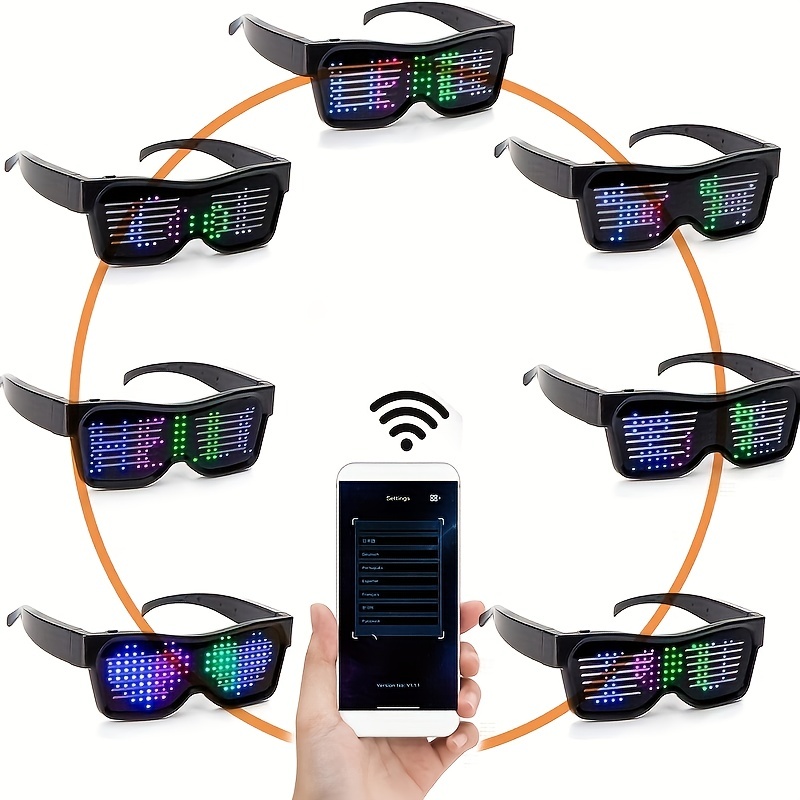 Gafas LED para fiestas-gafas Bluetooth LED para festivales-gafas