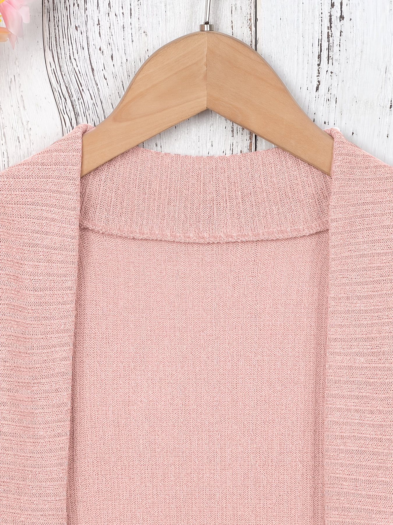 Pink hot sale sweater coat