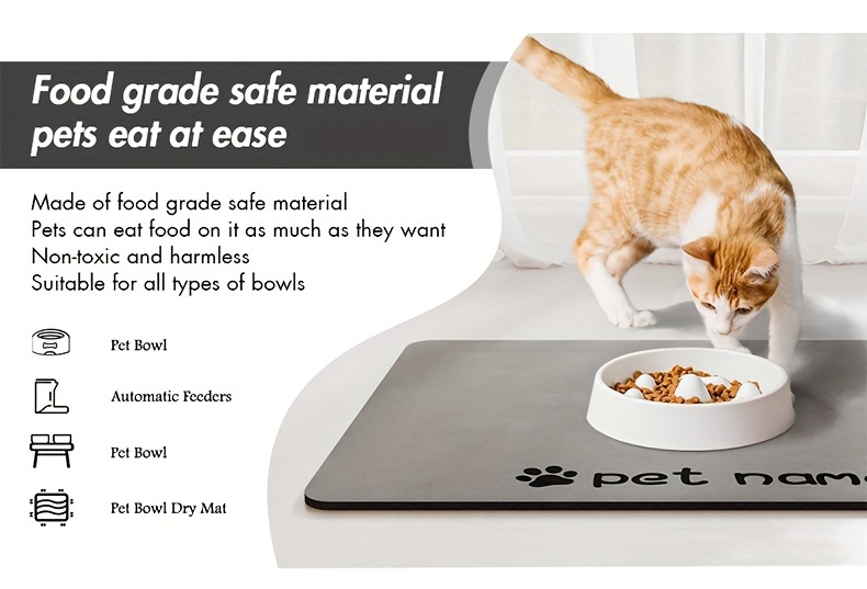 Pet Feeding Mat For Cats And Dogs Absorbent Quick Dry Dog - Temu