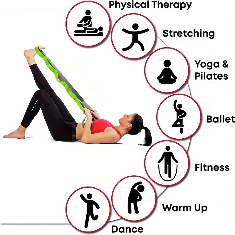 Yoga Band Flexibility Stretch Leg Fascia Stretcher Strap Ballet