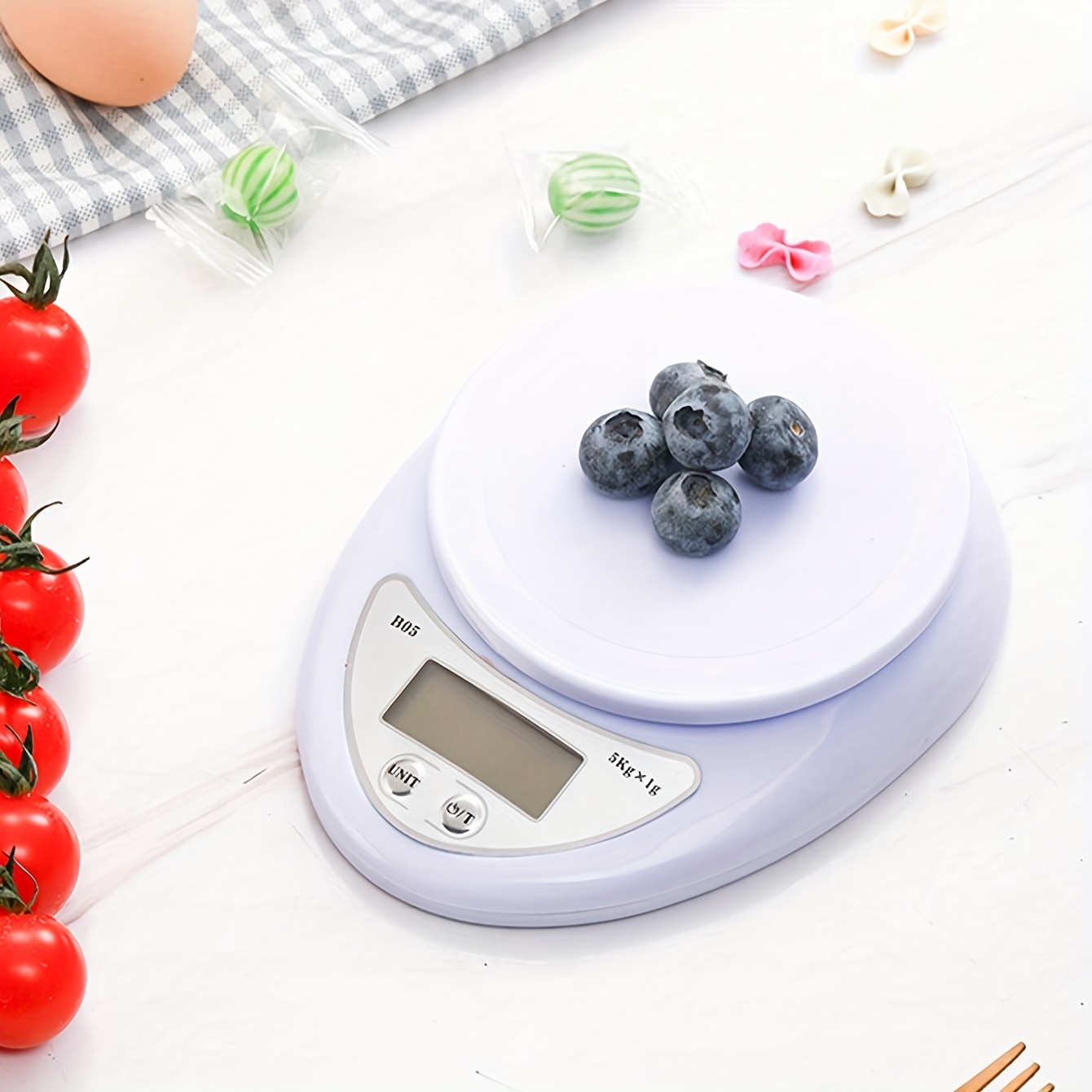 Kitchen Electronic Scale Without Plate White Precise Scale - Temu