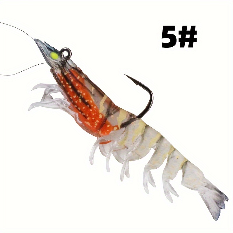 12g 9cm 7 Colors Artificial PVC Shrimp Soft Fishing Lure Luminous