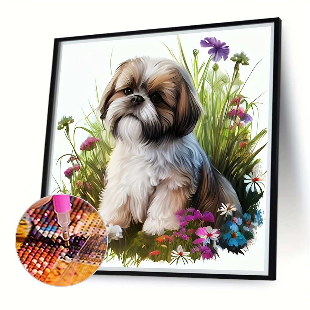 Shih Tzu Dog - 5D Diamond Painting 