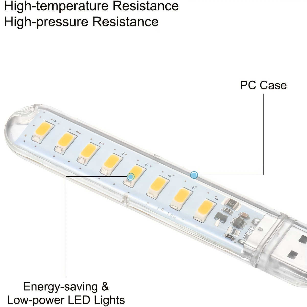 1 luz nocturna USB luz de ambiente USB luz de ahorro de - Temu