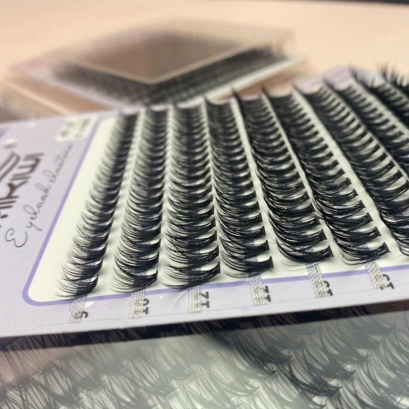 200Pcs 40D 12-16mm D Curl Cluster Lashes Soft&Natural False Eyelashes
