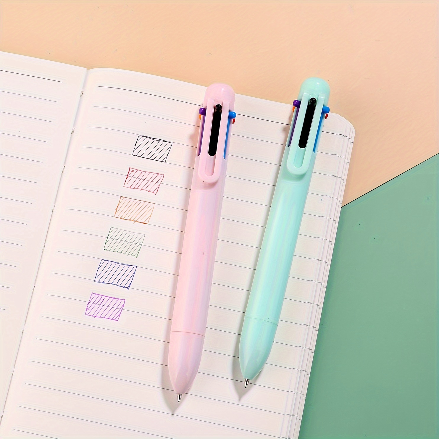 5 in 1 Multicolor Ballpoint Pen Set: 4 Replaceable - Temu