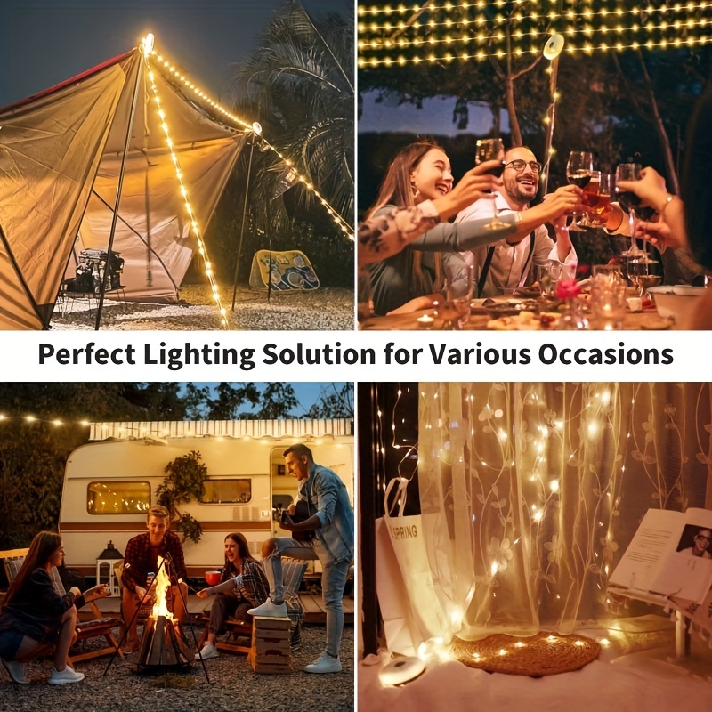 Retractable Camping String Light Multifunctional Portable - Temu