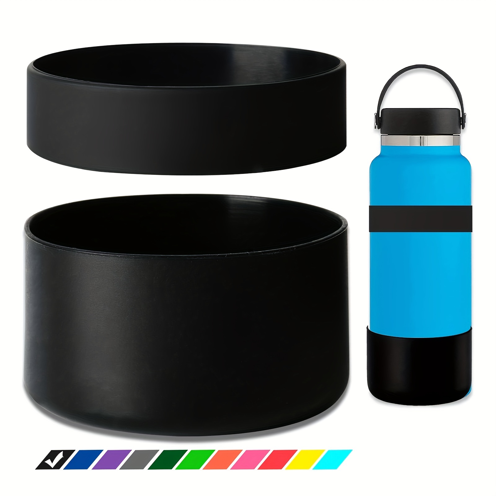 Durable Silicone Tumbler Boot - Protects Tumblers & Water Bottles -  Slip-resistant Cup Bottom Sleeve - Temu
