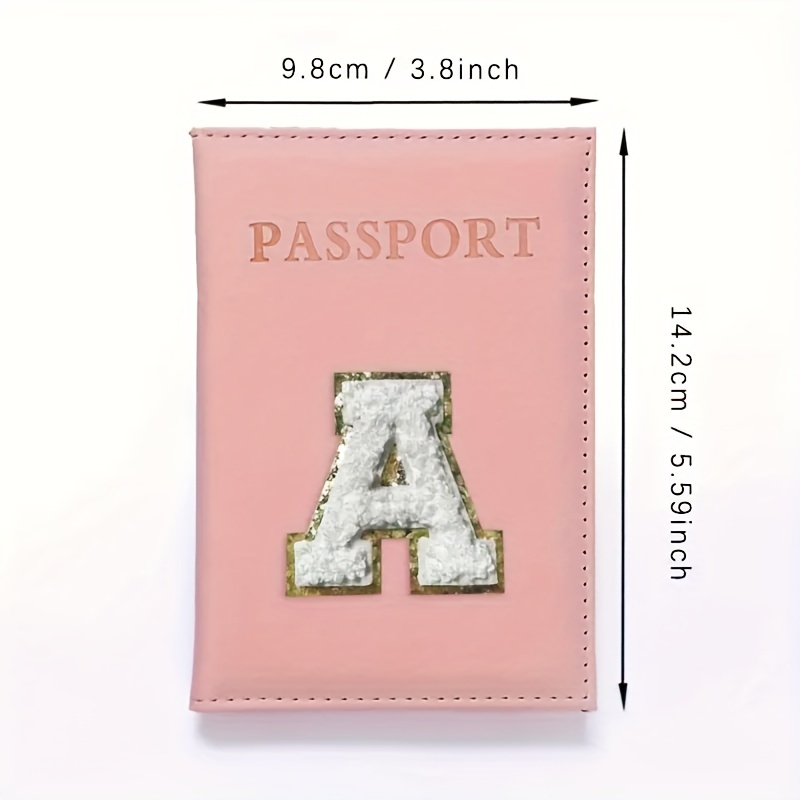 Minimalist Letter Passport Holder, Pu Leather Passport Cover, Perfect  Passport Case For Girls - Temu Belgium