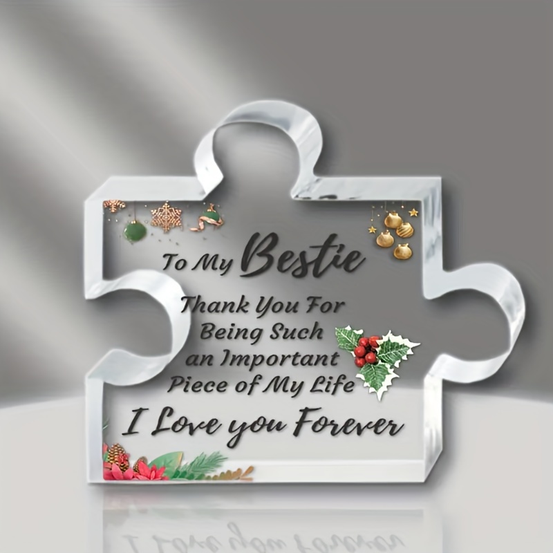 Puzzle shaped Acrylic Plaque Mothers Day Gifts Mom Birthday - Temu