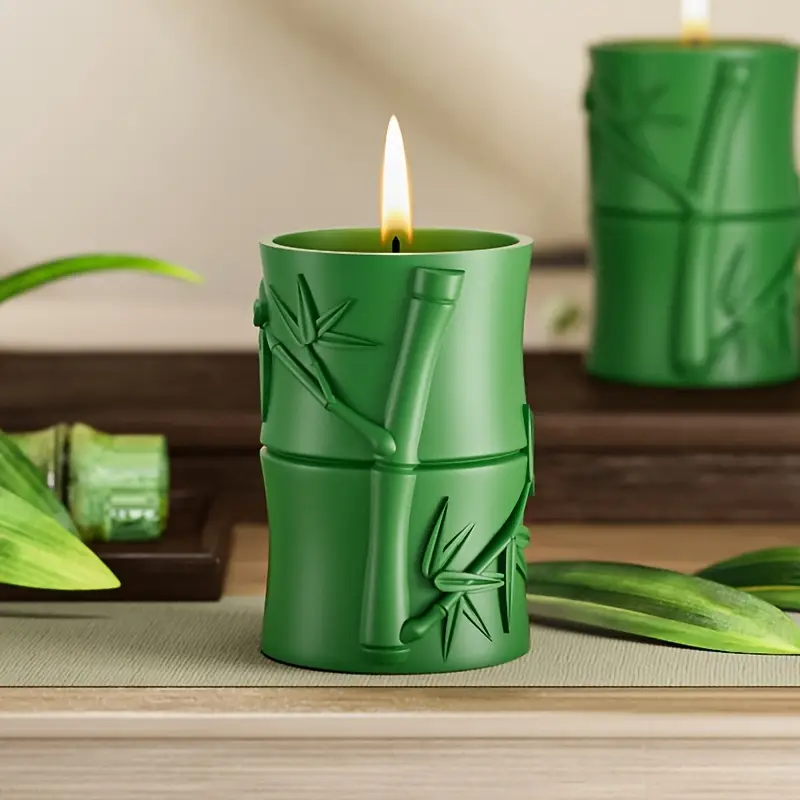 Bamboo Shape Candle Soy Wax Scented Candle Fragrance - Temu