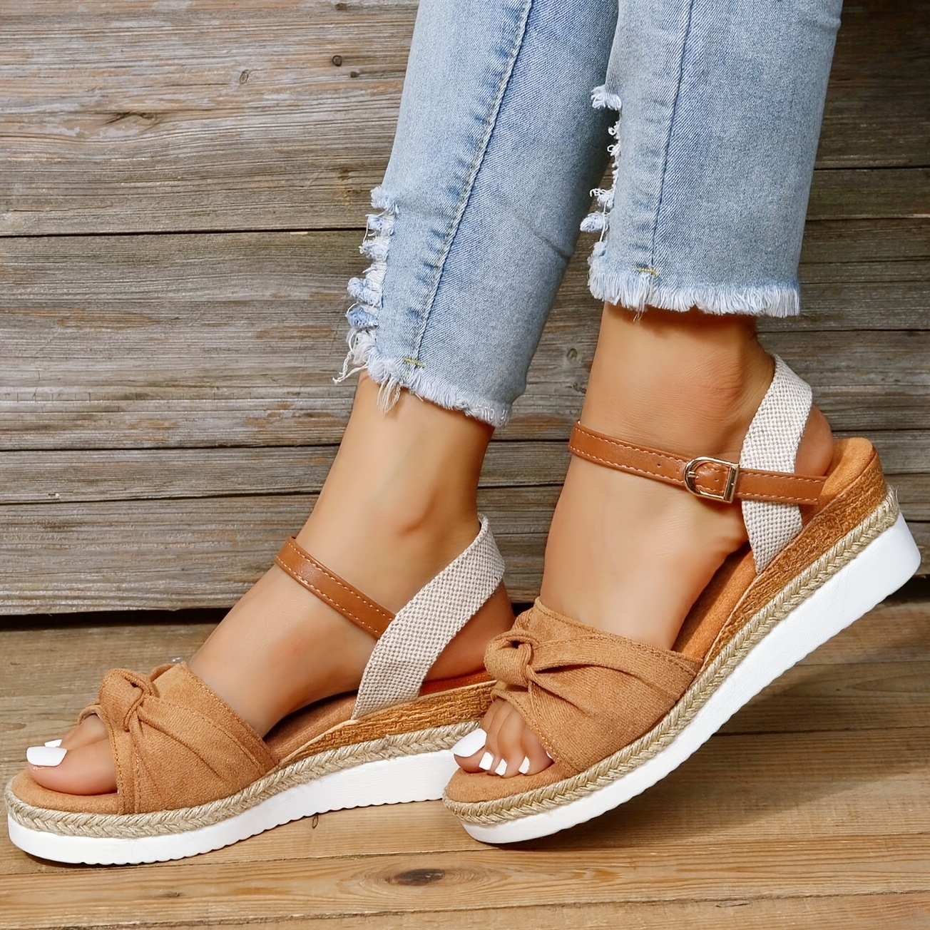 Ankle strap espadrille online platform sandal