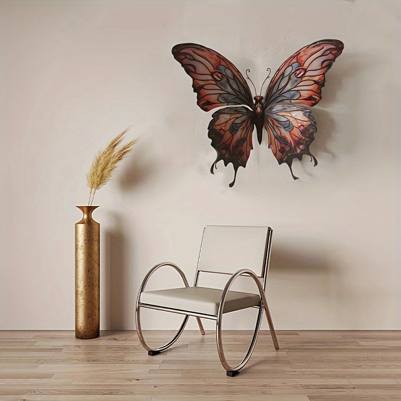 Metal butterfly wall art, Monarch butterfly, metal wall hanging