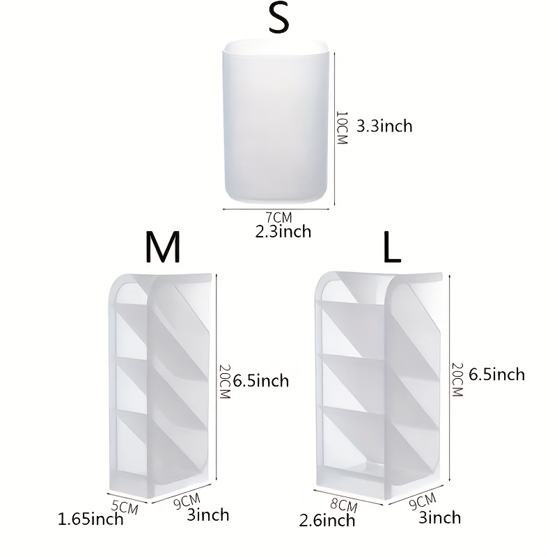 1pc Multifunctional 4 Grid Desk Top Organizer, Pen Storage Rack