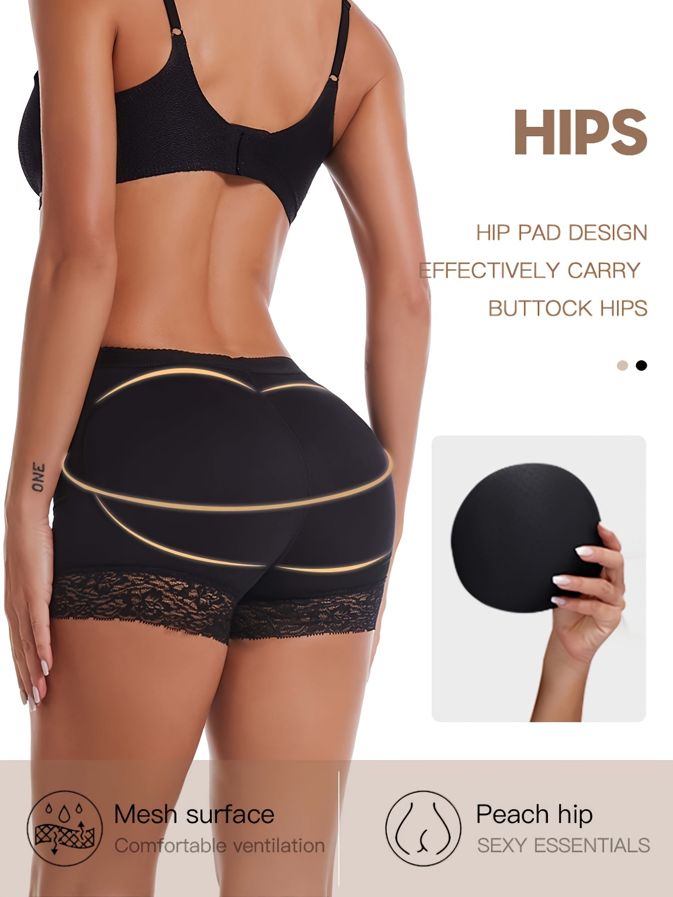 EXTRA THICK】Sexy Underwear Women Buttocks Butt Lifter Push Up Mesh Pants  Slimming Enhance Body Tummy