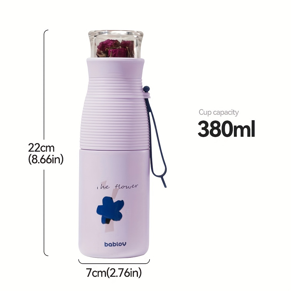 Portable Sports Foldable Straw Cup With Filter For Infused Water, Fruit,  Flower Tea, Plastic Cup