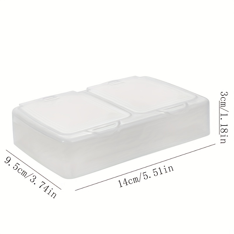 Transparent Spice Storage Box, Clear Plastic Spice Storage Container With Flip  Top Lid, Leak-proof Food Storage Container For Pepper Powder Chili Sauces,  Dust-proof And Moisture-proof Seasoning Box, Kitchen Accessories - Temu