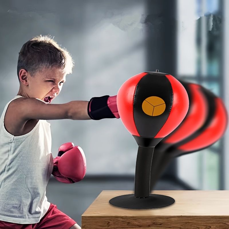 Punching Bag Gag Gifts Stress Relief Free Standing Desk Table Boxing Punch  Ball Suction Cup Reflex Strain And Tension Toys For Boys Father Kids Family  | Don't Miss These Great Deals |