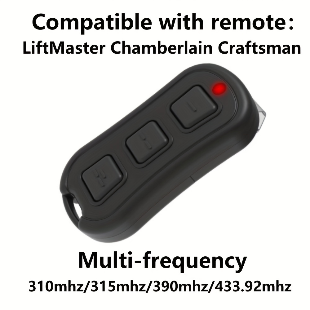 4 button 310/315/390/433mhz 893max Remote For Liftmaster - Temu