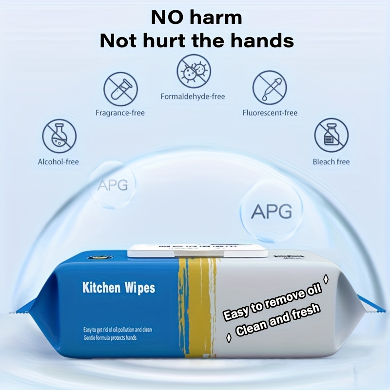 Kitchen Cleaning Wipes Powerful Oil Decontamination Household Rv