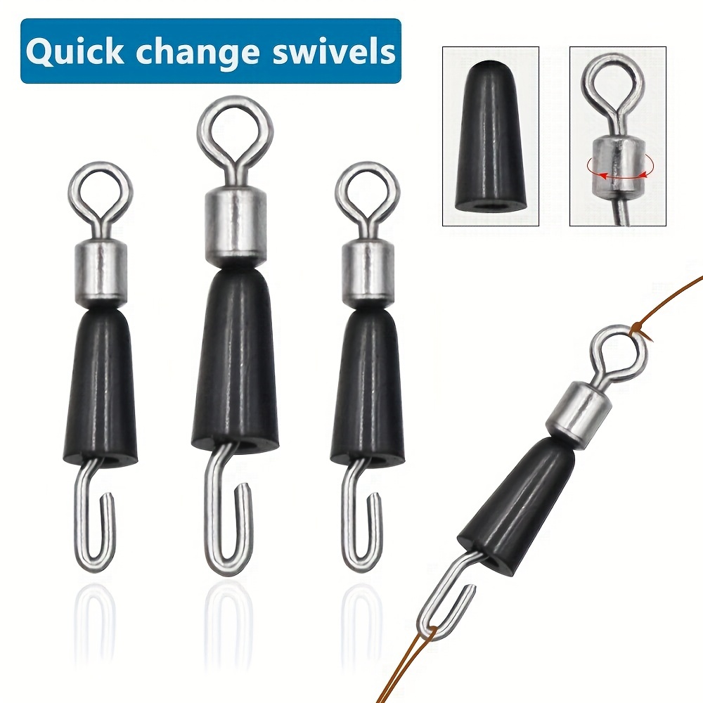 Swivel Sinker Ring Hair Rig Fishing Line Hook Connector - Temu