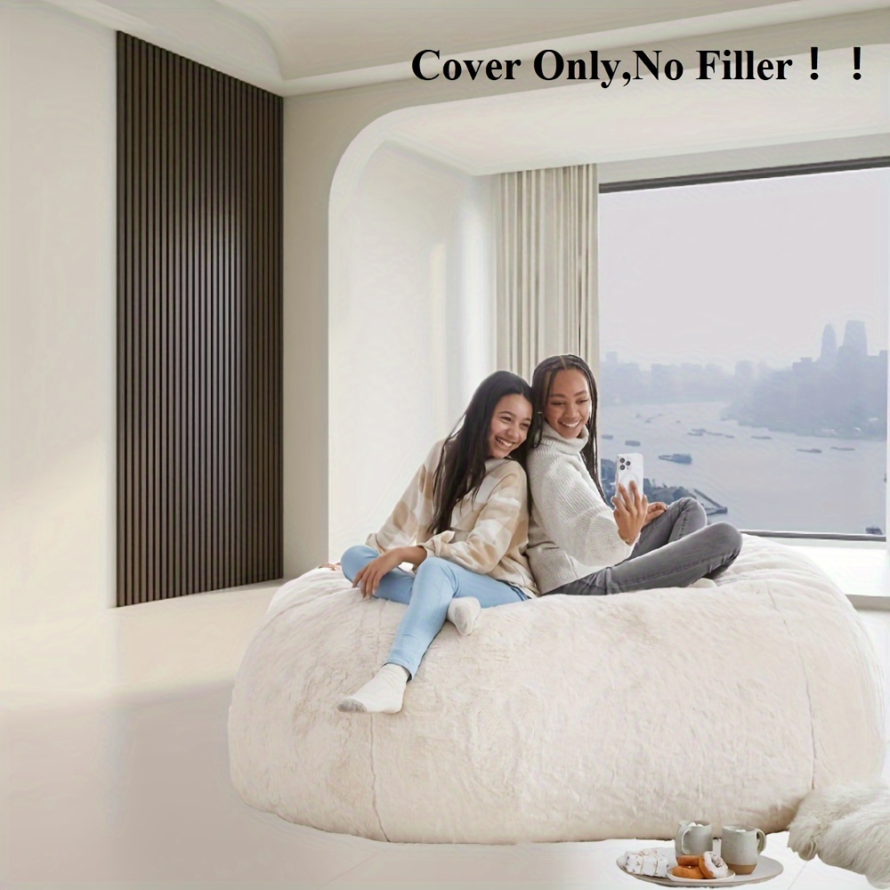 Bean Bag Chair Cover Chair Lazy Sofa Bed Cover Soft Living - Temu