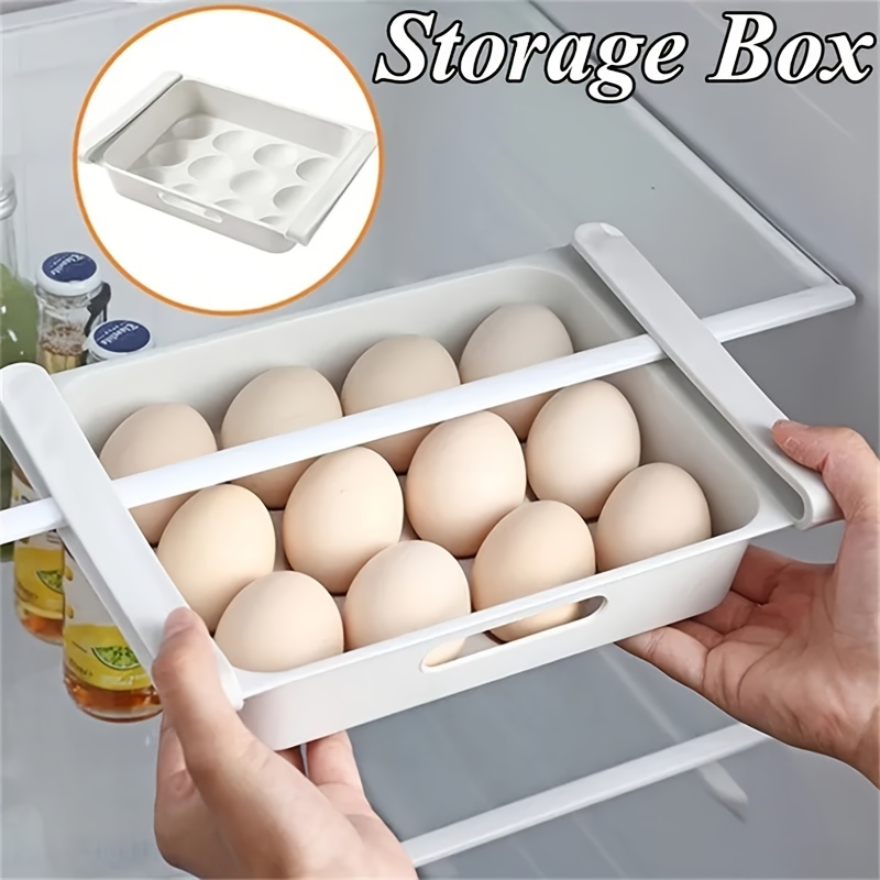 12 Grids Refrigerator Egg Storage Box - Home & Kitchen