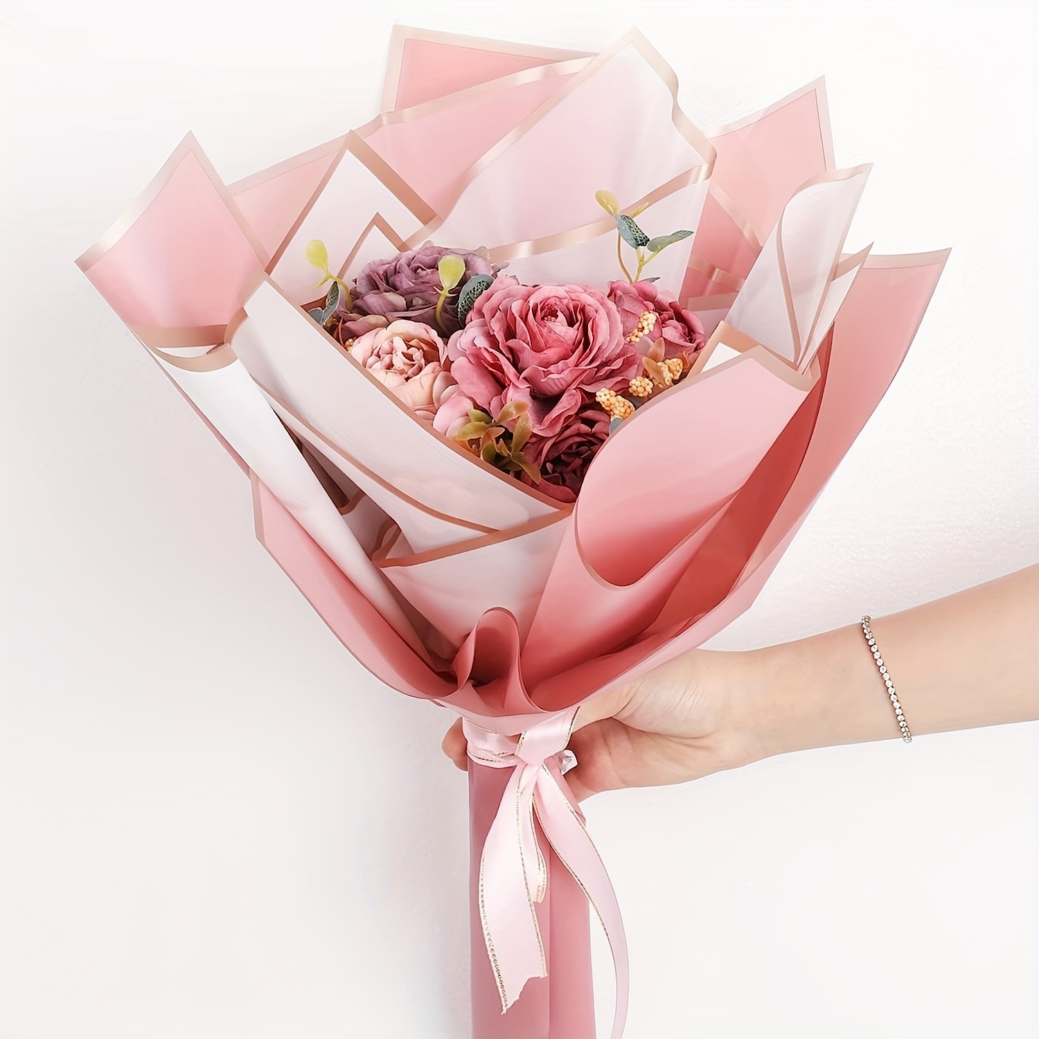  Papel de regalo de flores para ramos de flores, papel de regalo  floral, papel floral para ramos de flores, papel de regalo de flores,  envoltura de ramo de flores, papel de
