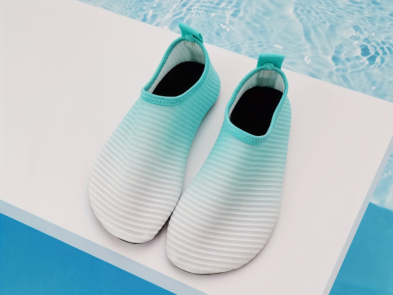 Cute Cartoon Barefoot Slip On Slippers, Lightweight Non Slip Quick Drying House Shoes For Girls, Swimming Walking Yoga, All Seasons