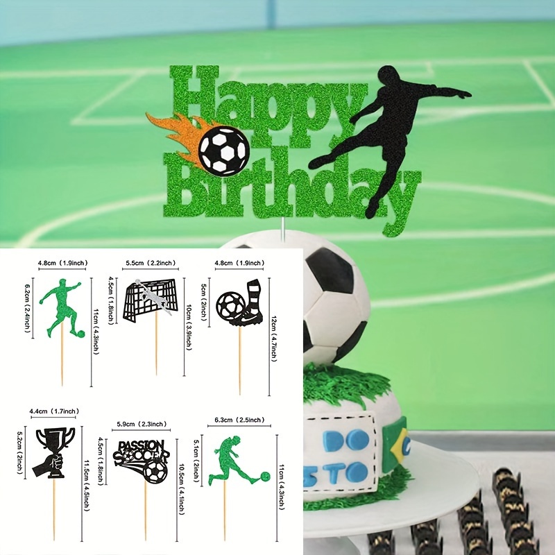 30 Adornos Papel Tartas Fútbol ​​trofeo Fútbol ​​zapatos - Temu Chile