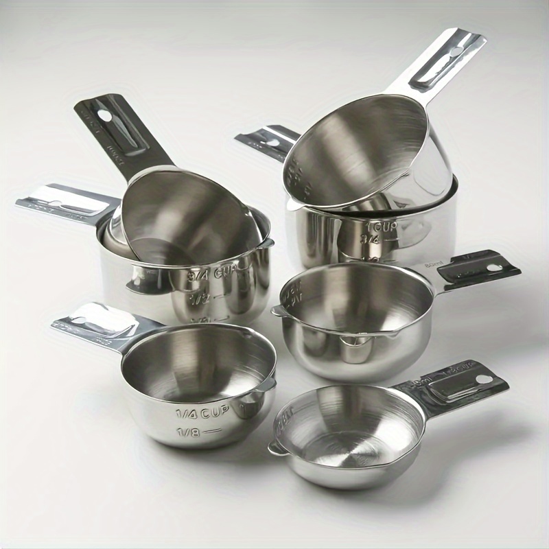 Measuring Cups 18/8 Stainless Steel Measuring Cups 1/8 Cup - Temu