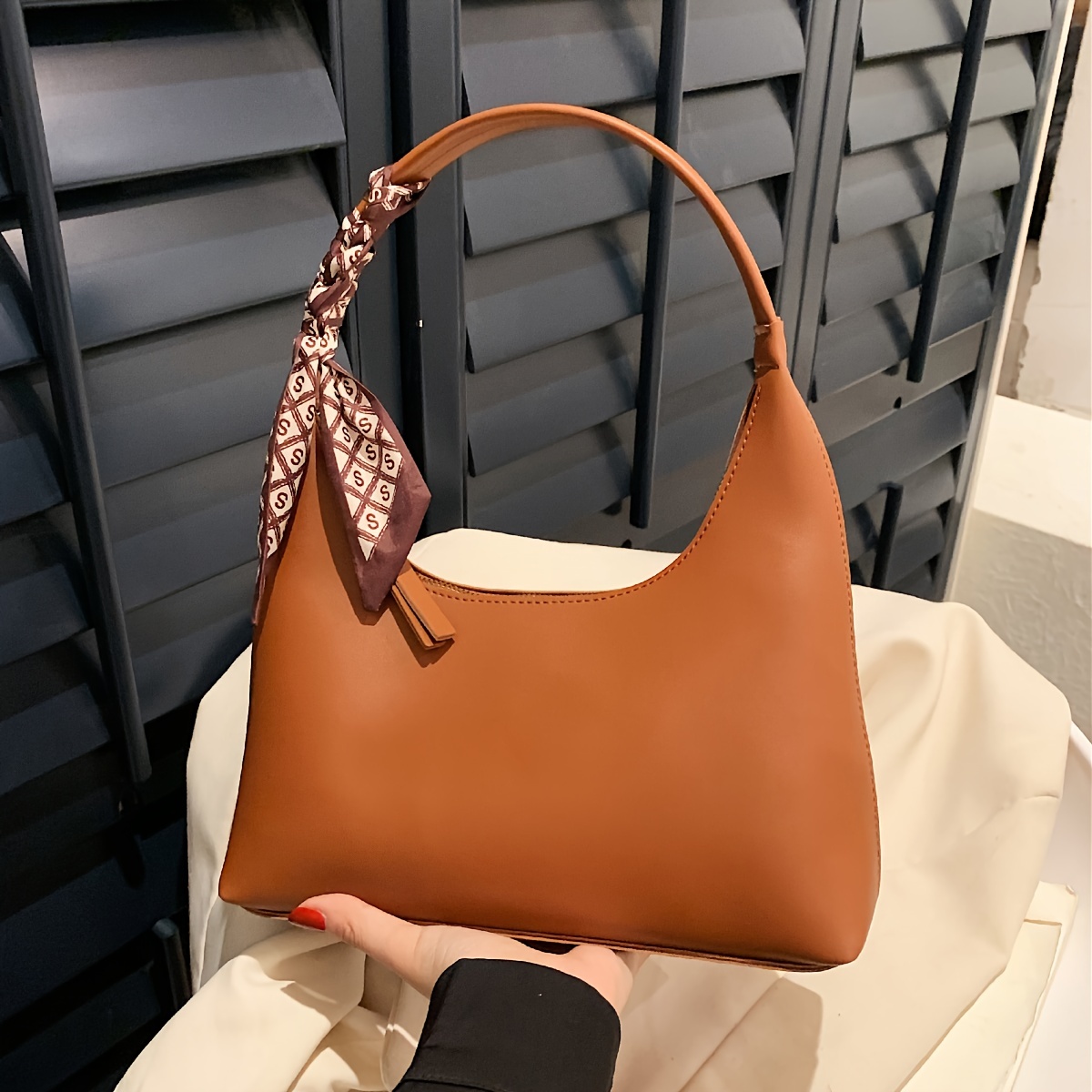 Mini Fashion Crescent Shoulder Bag, Solid Color Simple Hobo Bag, Women's  Stylish Handbag & Purse - Temu