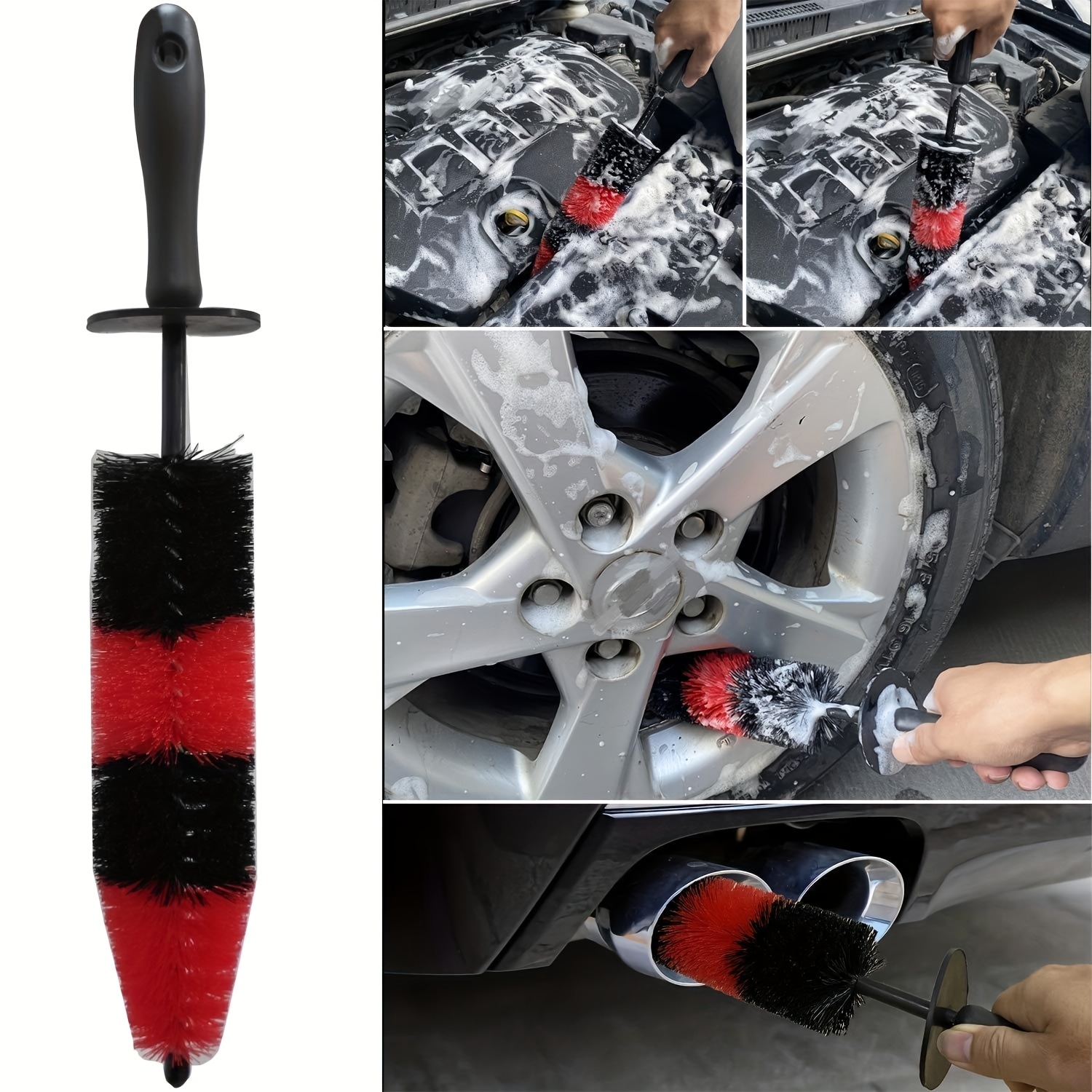 20Pcs Car Detailing Brush Set, Car Wheel Tire Brush Set, Car Detailing Kit  with 17 Rim Wheel Brush, Tire Brush, Car Cleaning Kit for Cleaning Wheels