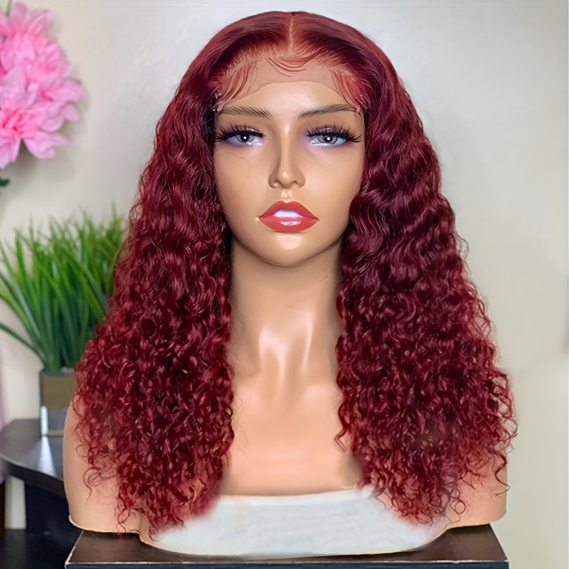 Red Brown Ginger Wig For Women Long Straight Synthetic Hair For Women ...