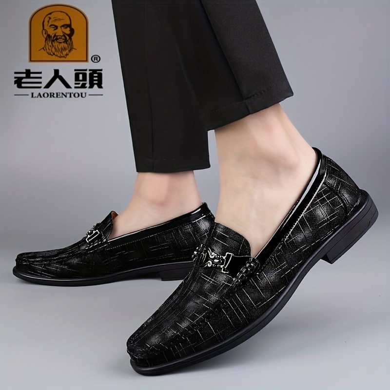 Buy Men's Black Pure Leather Loafer Casual Formal Slip On Shoes