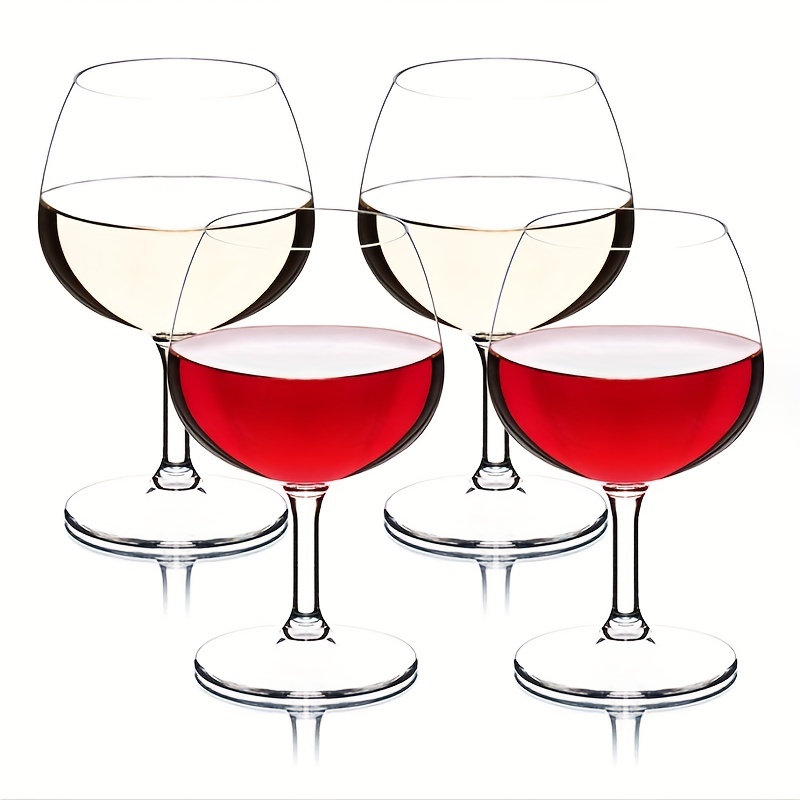 Unbreakable Stemmed Wine Glasses, 12oz- 100% Tritan- Shatterproof,  Reusable, Dishwasher Safe Drink Glassware (Set of 8)- Indoor Outdoor  Drinkware 
