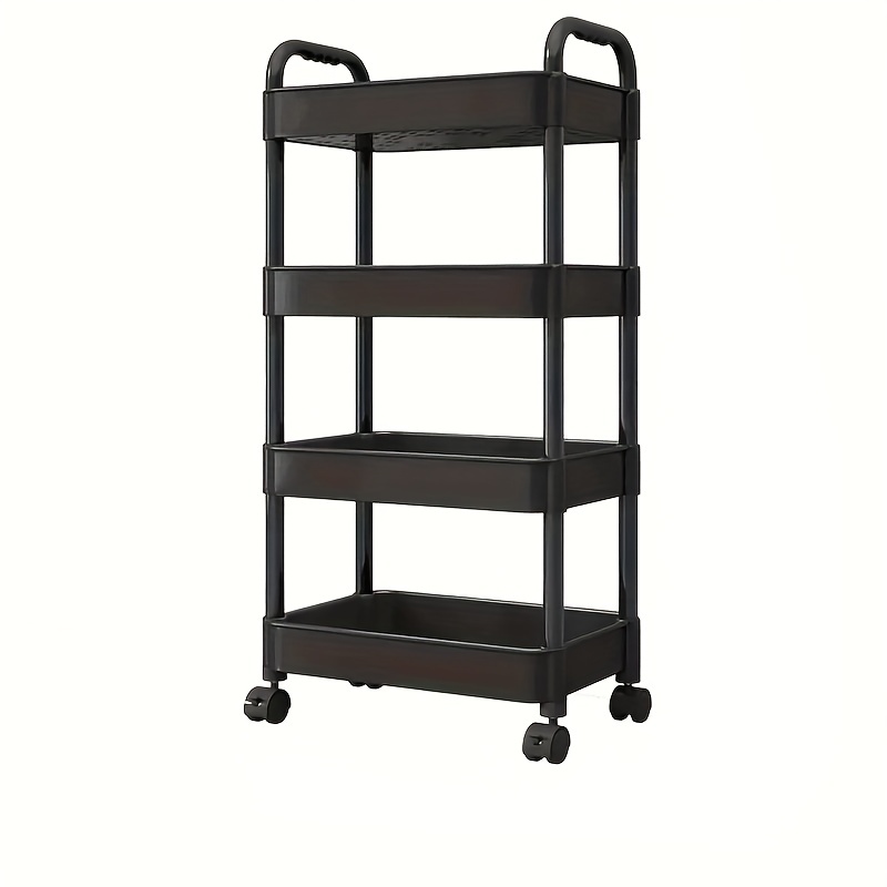Pulley Movable Push Frame Storage Cart with Wheels