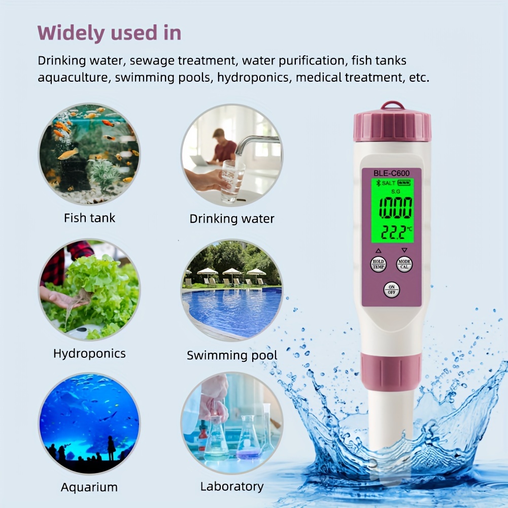 Calibrador medidor ph digital para agua liquidos aquarios piscina
