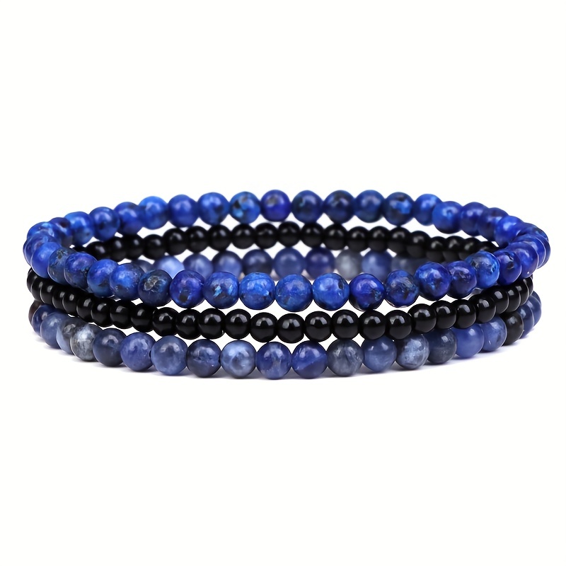 Pulsera Hombre Pulsera Perle Homme Lapis Lazuli Pulsera Hombre