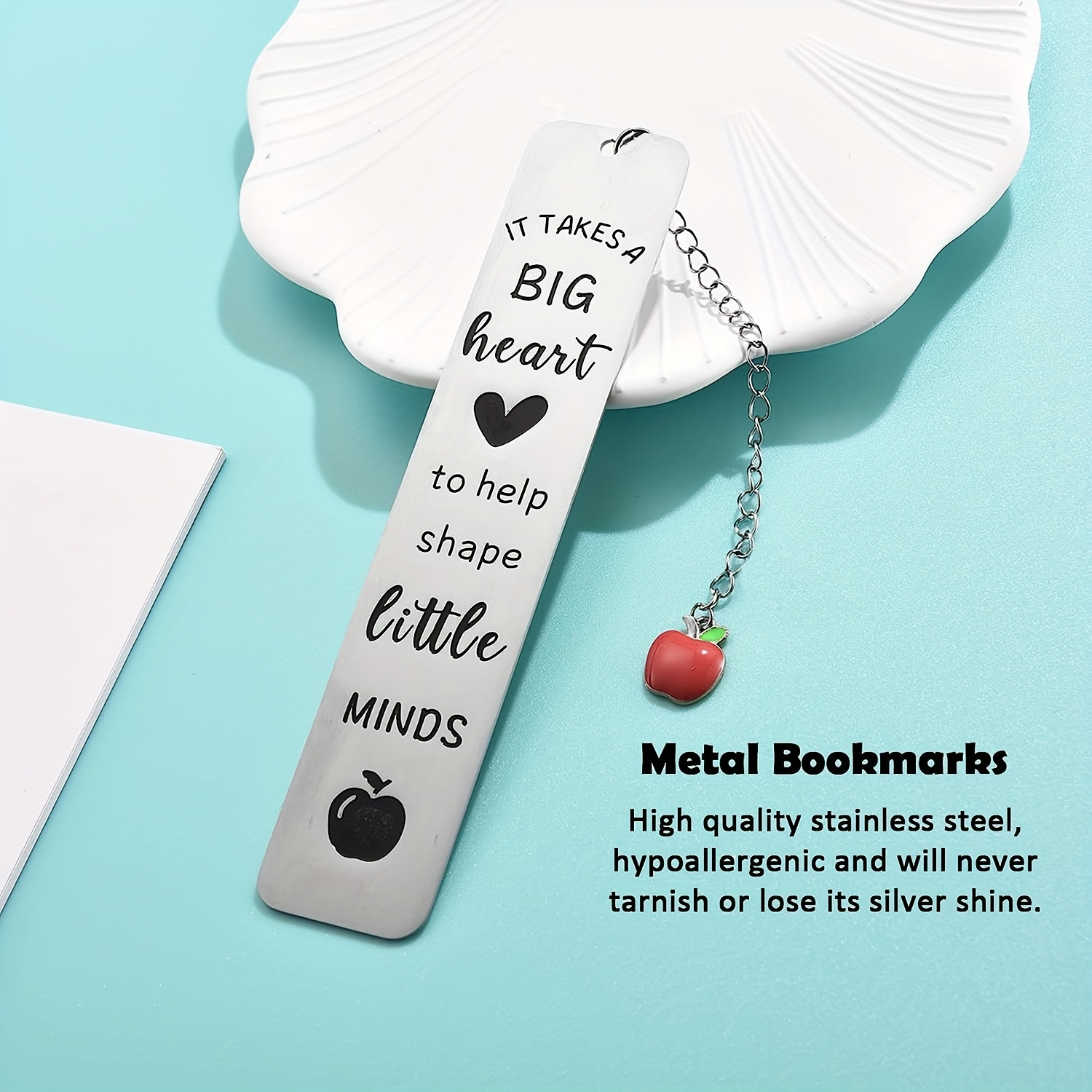 4 Pcs Metal Bookmarks Inspirational Bookmarks for Book Lovers Christmas  Gifts Graduation Gifts Teacher Appreciation Bookmark Thank You Gifts Book  Page