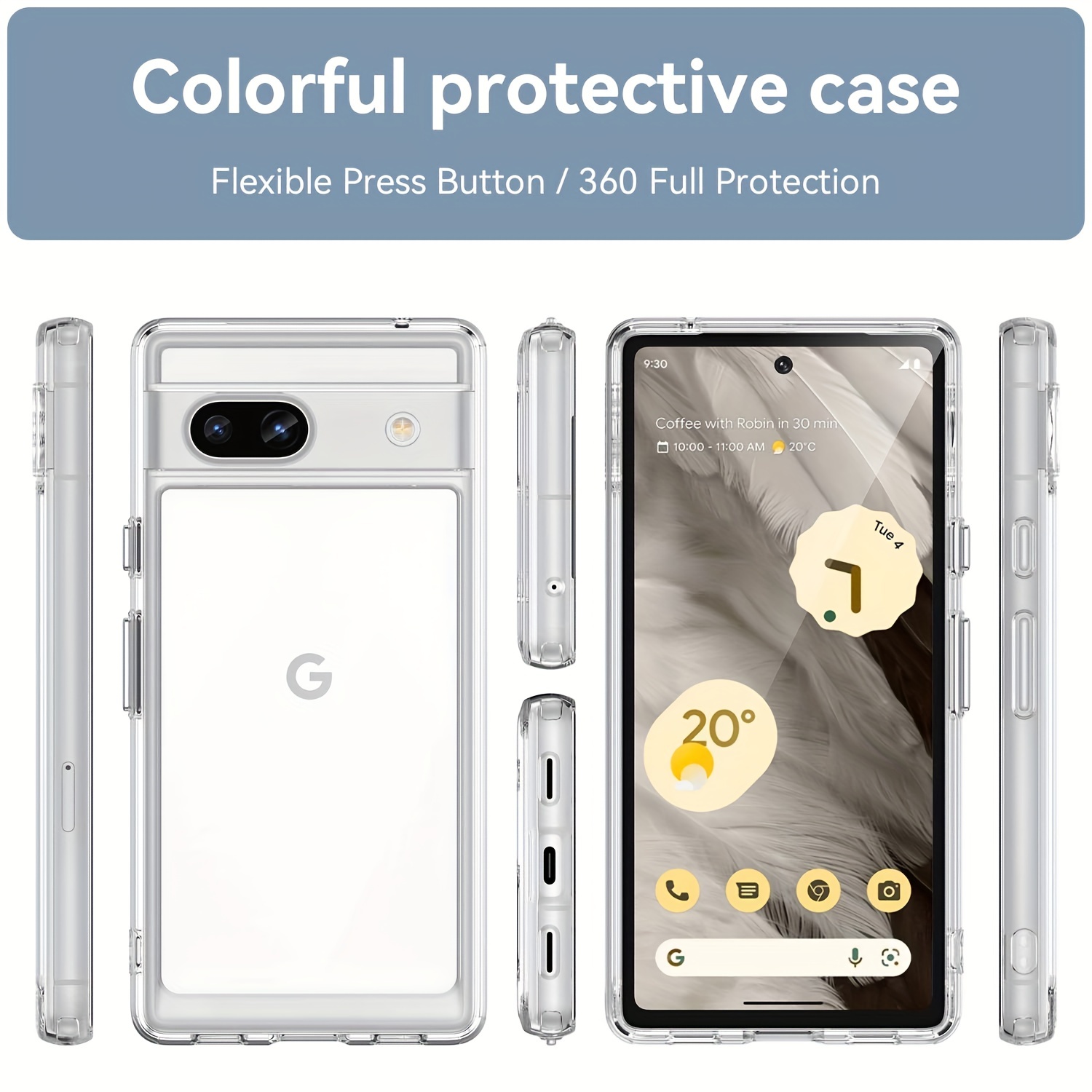 Google Pixel 7a Original Transparent Back Cover Tranzo – BT Limited Edition  Store