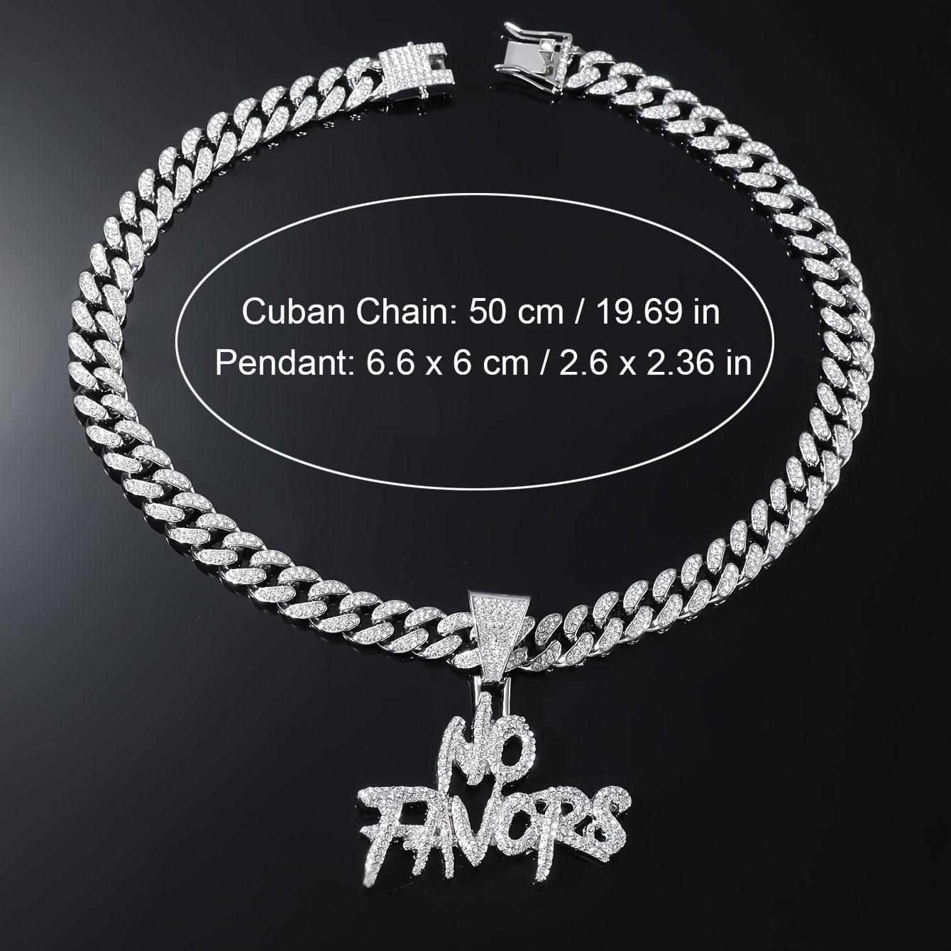 Chain Letter Pendant Men, Cuban Chain Nba Pendant