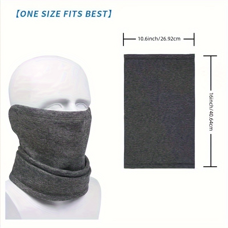 2Pack Fleece Neck Warmer Winter Neck Gaiter Cold Weather Face Mask for Men  Women