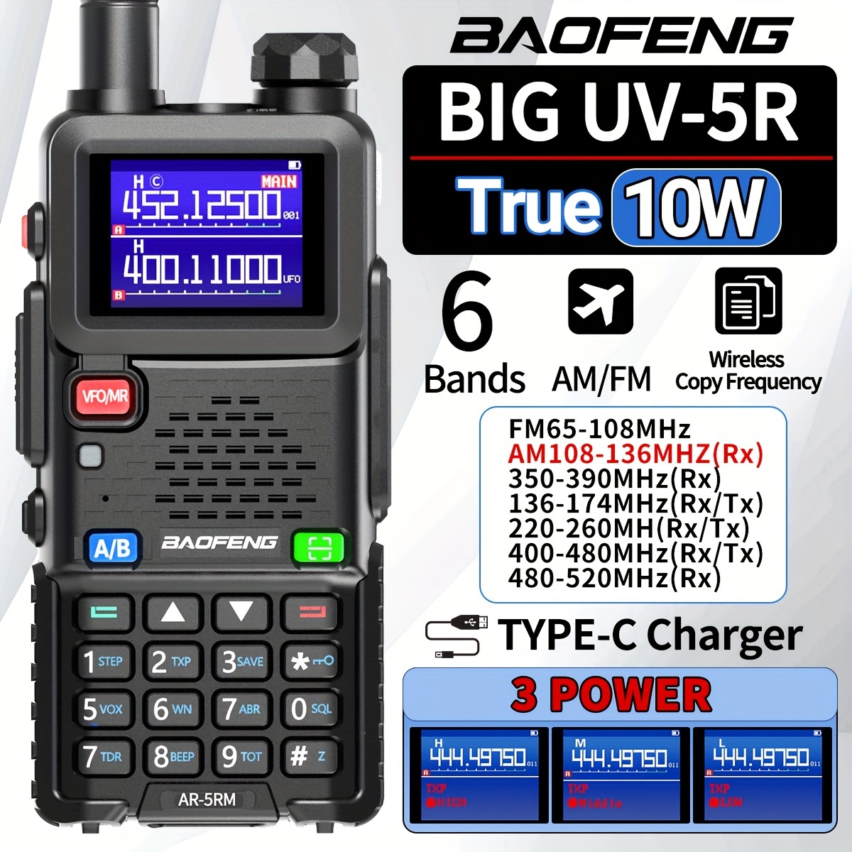  BaoFeng BF-88A Walkie Talkie with 4PCS 1500mah Batteries &  Programming Cable CH340 Chip, Long Range 2 Way Radios Upgraded from BF-888S  (2 Pack) : Electronics