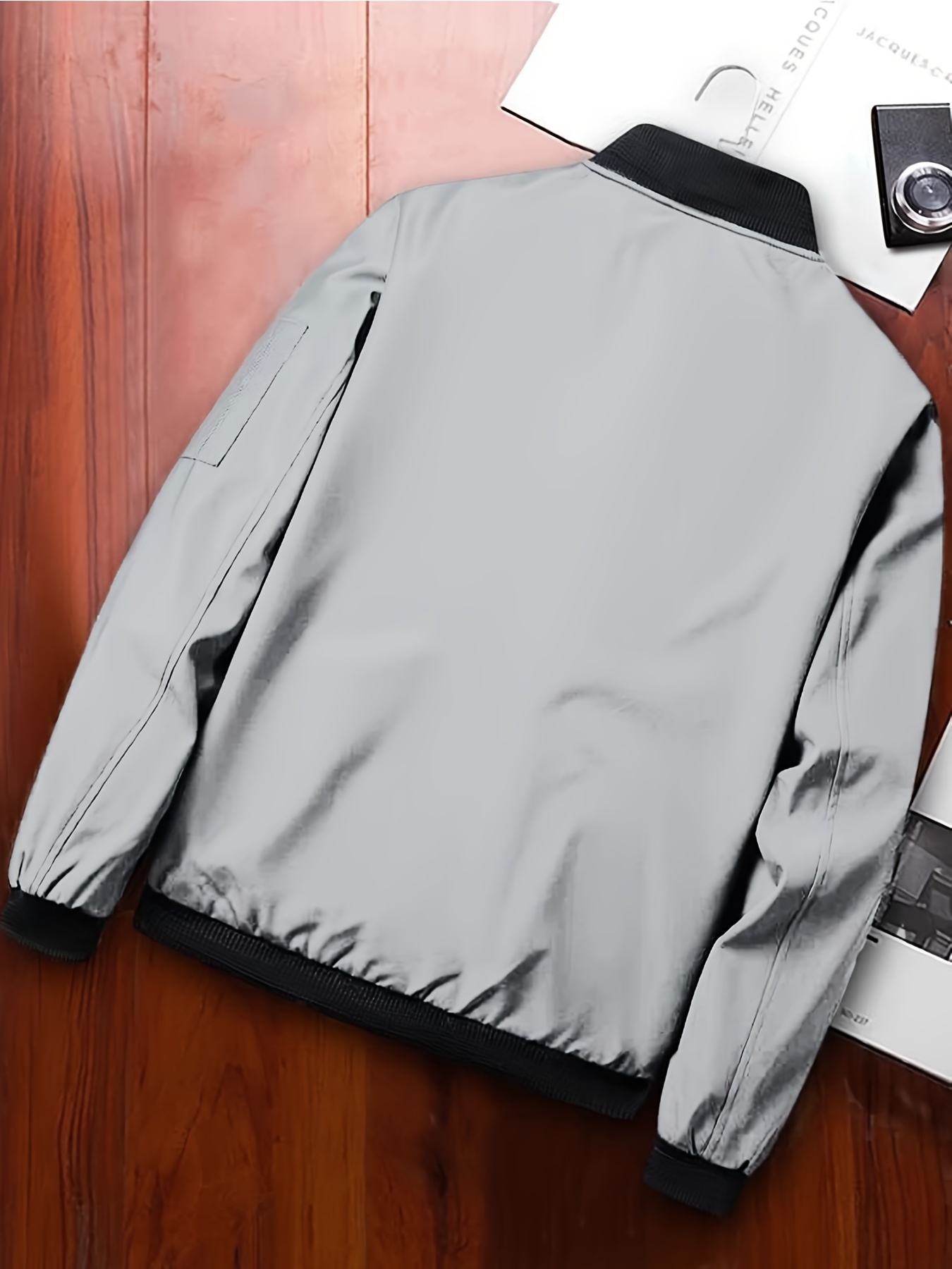Aayomet Winter Coats For Men Men's Lightweight Bomber Jackets Windproof  Water Resistant Windbreaker Casual Track Flight Jacket,Red L 