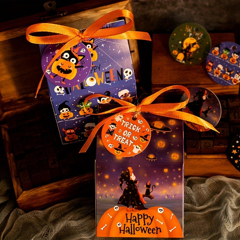 Halloween Tags Halloween Candy Bag Gift Box Decoration Tags - Temu