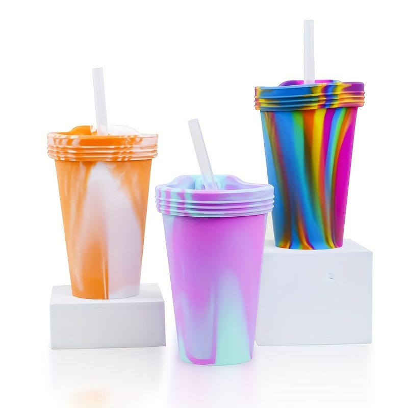 1PC Glass Tumbler With Straw And Lid 18oz, Smoothie Cups, Heat Resistant  Juice Drinking Cup, Clear Coffee Cup, Large Capacity Water Mug For Home  Outdoor Travel, Drinkware