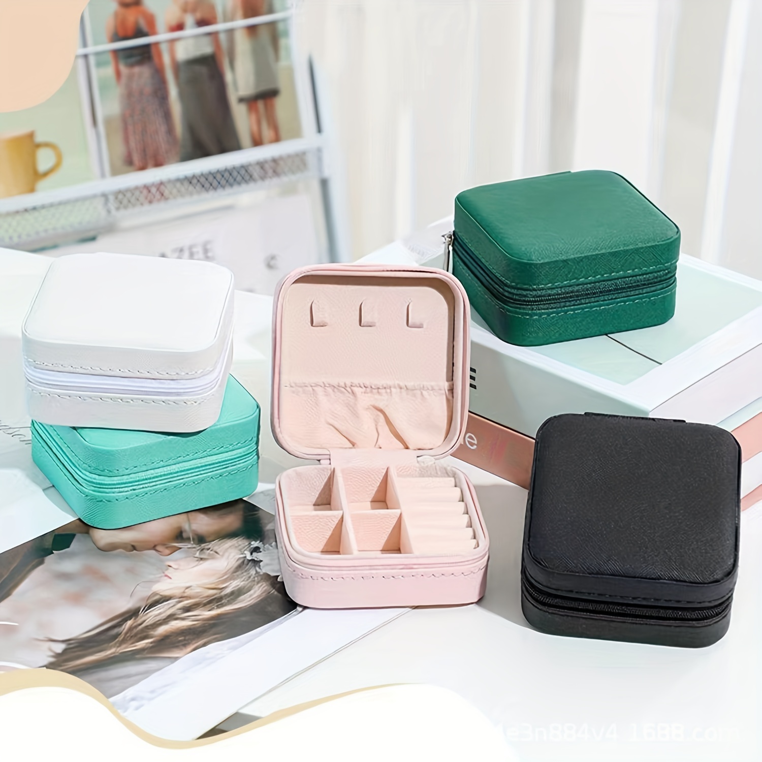 Portable Travel Mini Jewelry Box Gift Storage Organizer Women