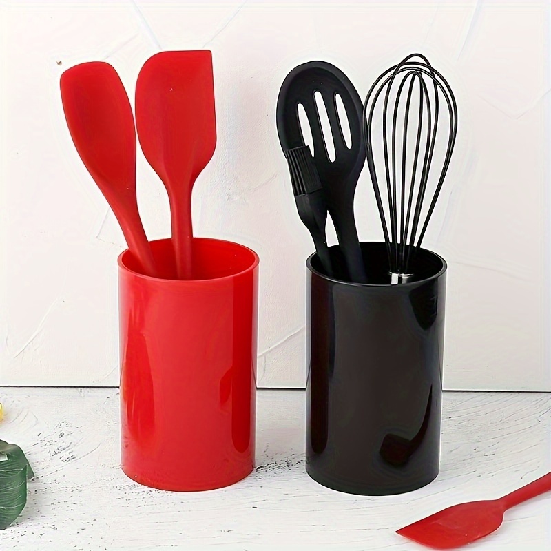 

1pc Utensil Rack, And Reusable Round Kitchen Utensil Storage Tray, Modern Cutlery Drain Holder, For Kitchen Counter, Cabinet And Shelf, Kitchen Organizers And Storage, Kitchen Accessories