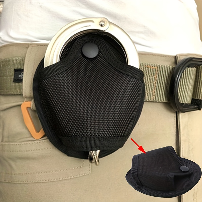 Tactical Handcuffs With Pouch And Belt Loop - Secure Police Shackles With  Open Top Holder For Quick Access And Convenience - Temu United Arab Emirates